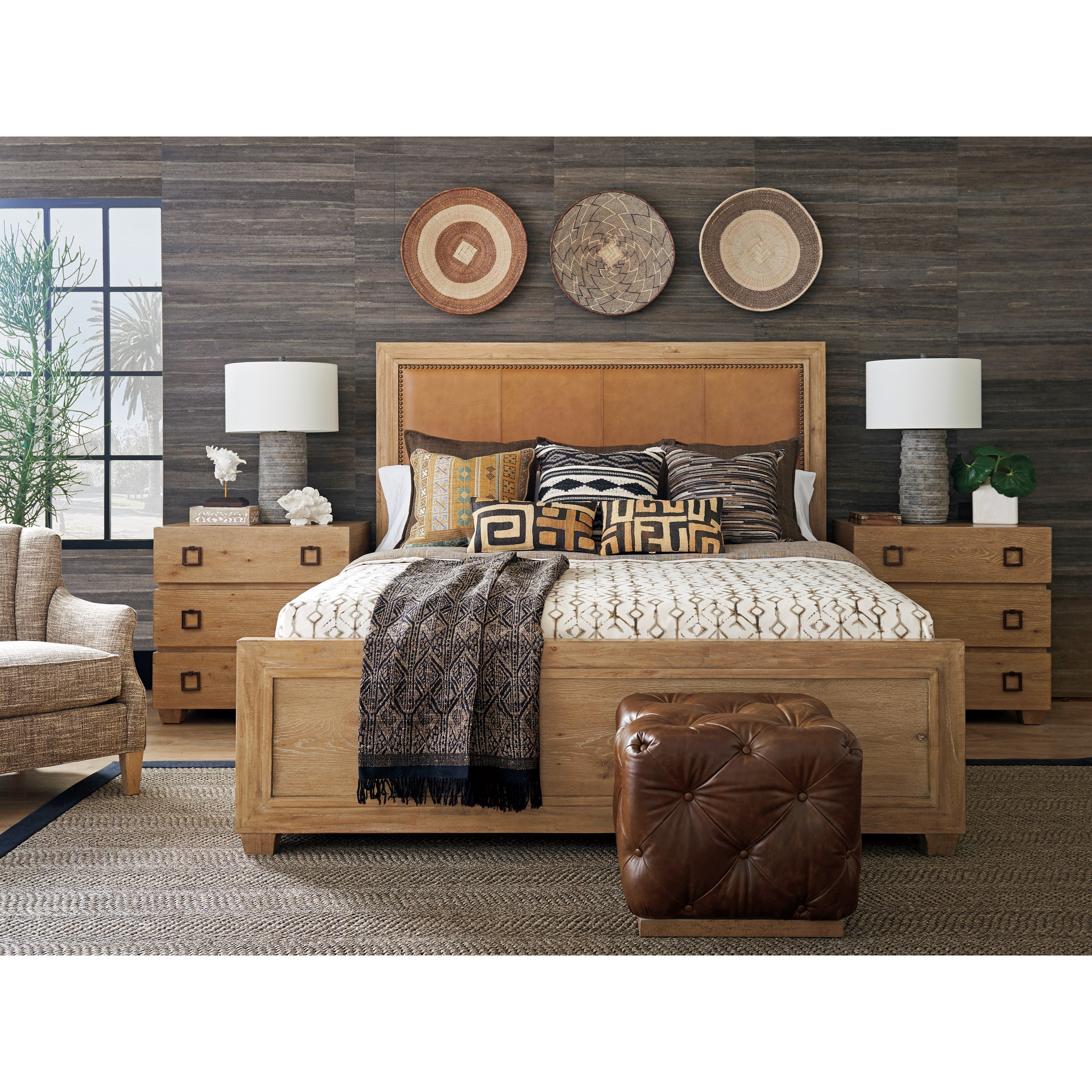 Tommy Bahama Home Los Altos Antilles Queen Size Bed with Rustic